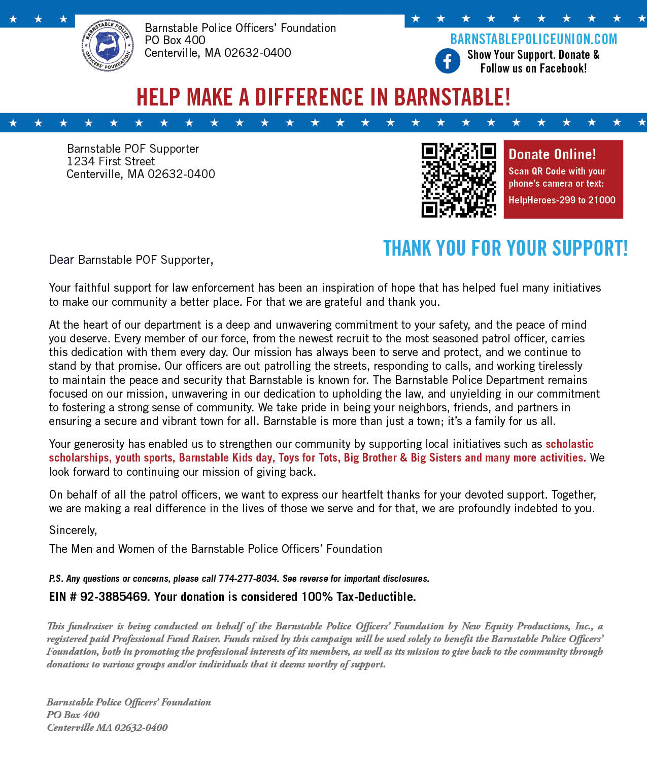 Donation Letter